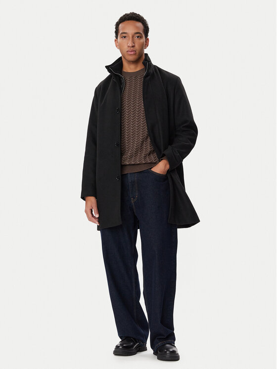 Jack & Jones Jack & Jones Kevad-sügis mantel Keith 12303386 Must Regular Fit