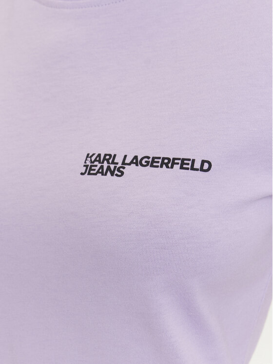 Karl Lagerfeld Jeans Karl Lagerfeld Jeans T-Shirt A1W17004 Fialová Slim Fit