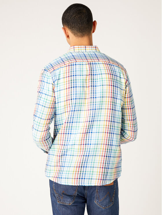Wrangler Wrangler Koszula Bdown W5A3OR989 112130033 Kolorowy Regular Fit