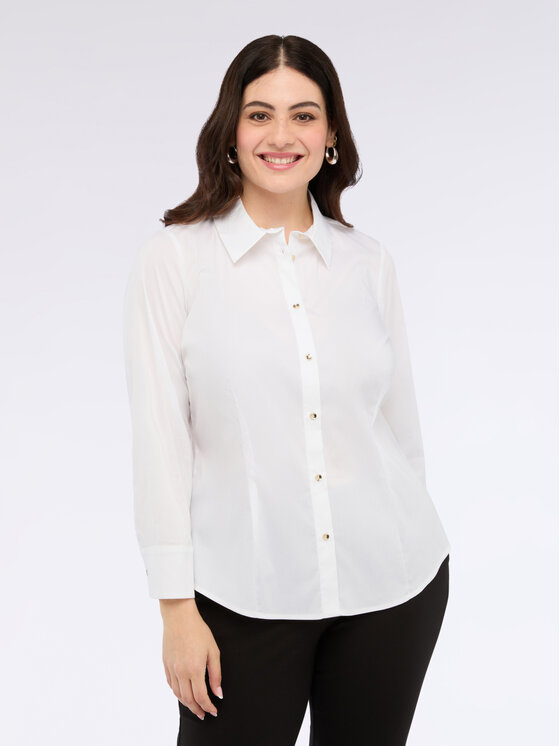 Fiorella Rubino Fiorella Rubino Koszula 5358T001357N011 Biały A-Line Fit