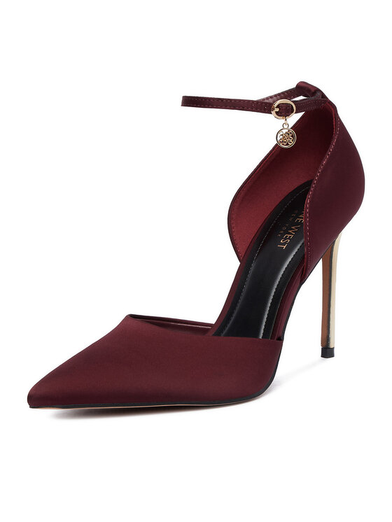 Nine West Nine West Čevlji z visoko peto CEO-CWBFS255 Bordo rdeča