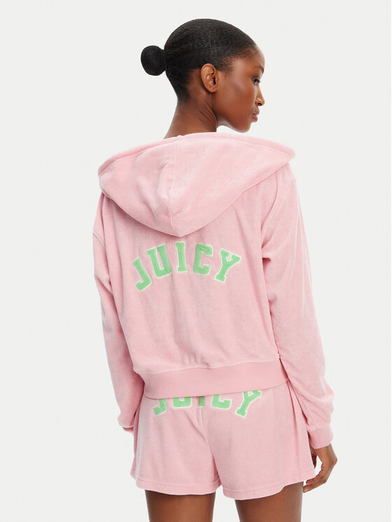 Juicy Couture Juicy Couture Džemperis ar kapuci Nala JCWAS125321 Rozā Oversize