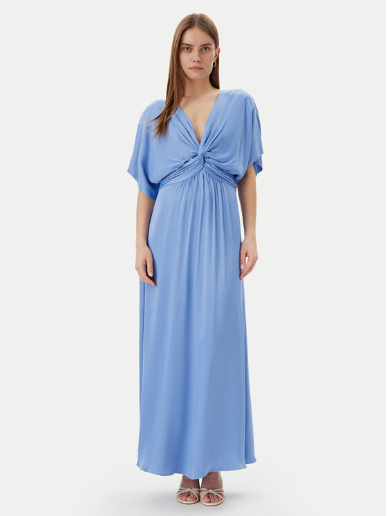 LOLA CASADEMUNT Večerné šaty MS2516012 Modrá Regular Fit