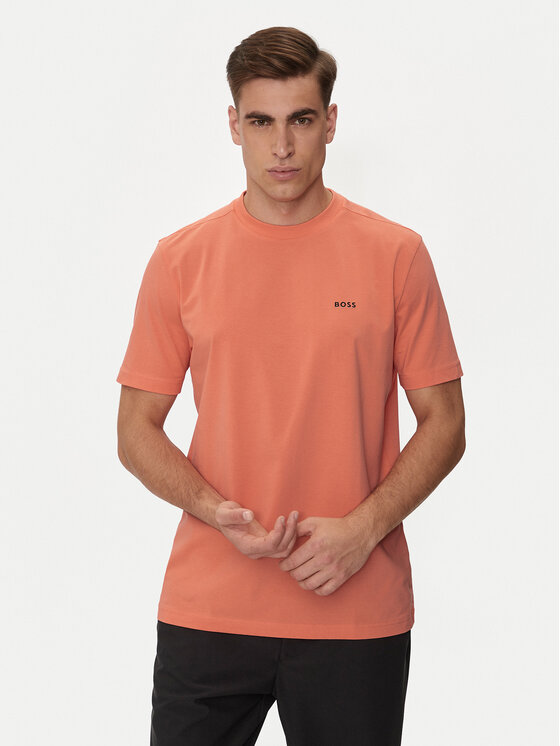 Boss Tričko Tee 50506373 Červená Regular Fit