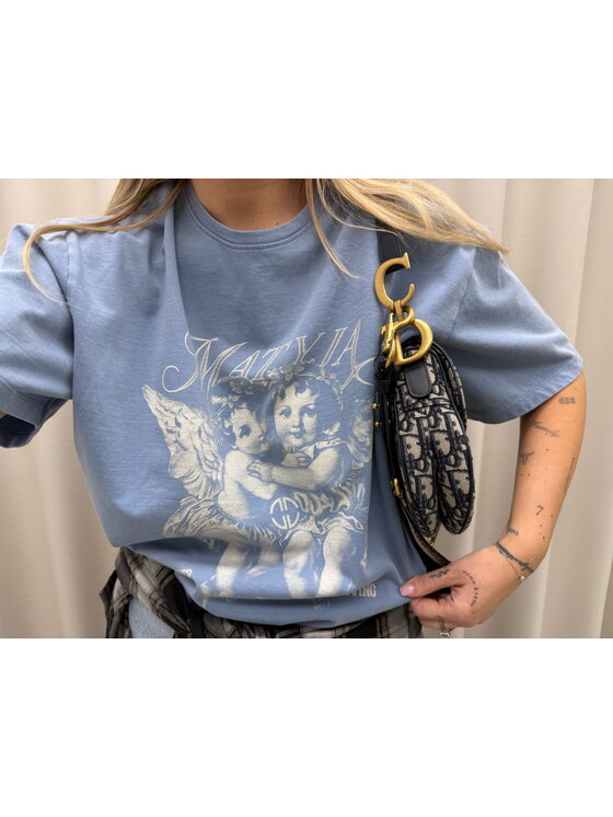 Magda Matyja Magda Matyja T-Shirt Cloud T-Shirt Niebieski Oversize
