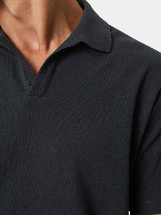 Marc O'Polo Marc O'Polo Тениска с яка и копчета 423 2091 53026 Тъмносин Regular Fit