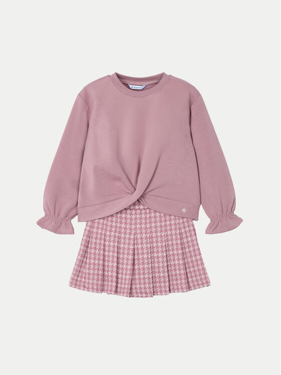 Mayoral Mayoral Completo maglione e pantaloncini di tessuto 4220 Rosa Regular Fit