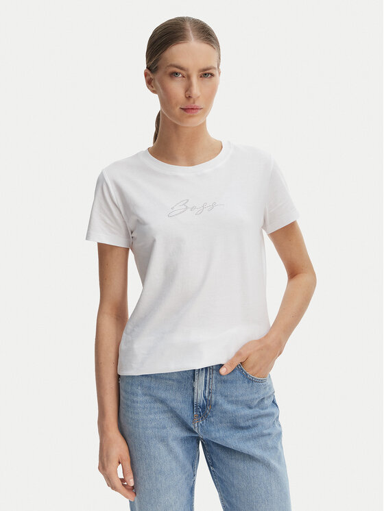 BOSS Tricou C_Esogo_2 50538826 Bej Regular Fit