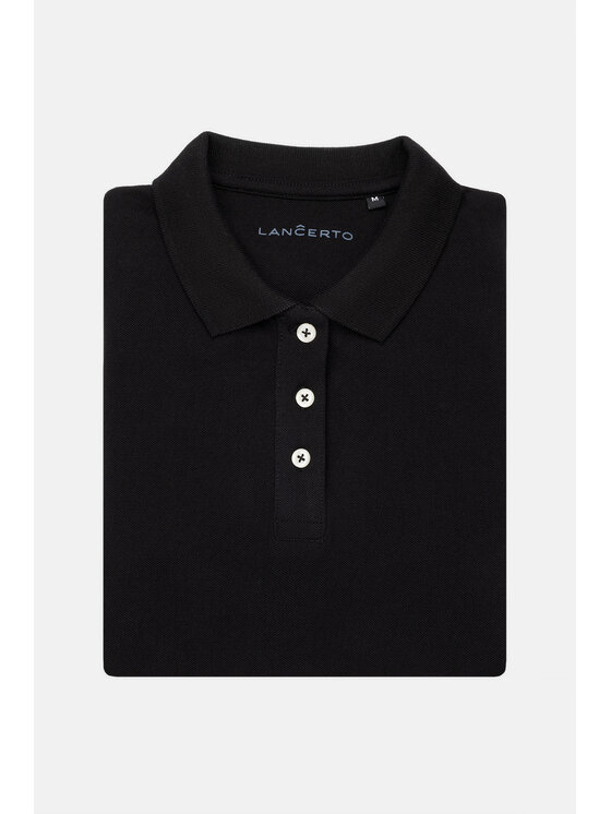 Lancerto Lancerto Polo Paris PO073123000028 Czarny Regular Fit