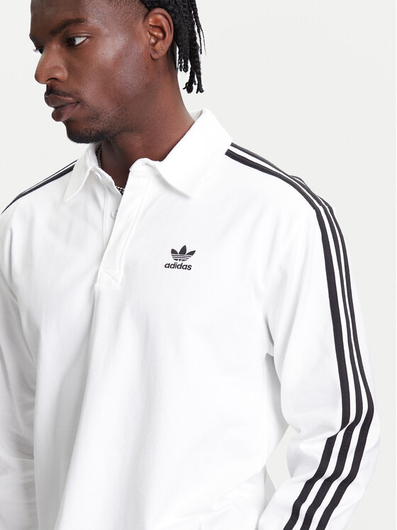 adidas adidas Polokošile adicolor Rugby IZ2459 Bílá Regular Fit