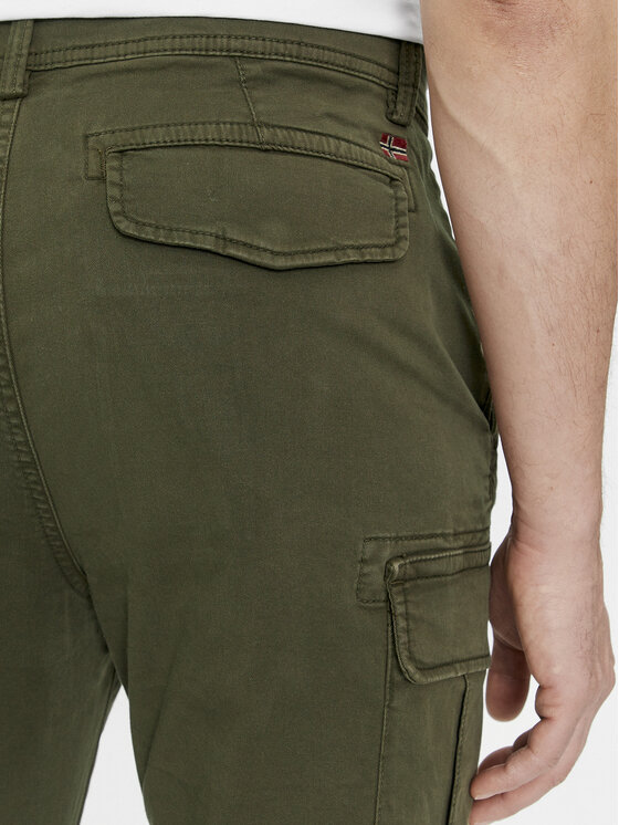 Napapijri Napapijri Stoffhose Yasuni NP0A4H1G Grün Regular Fit