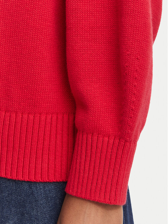 Tommy Jeans Tommy Jeans Sweter Flag DW0DW23450 Czerwony Regular Fit