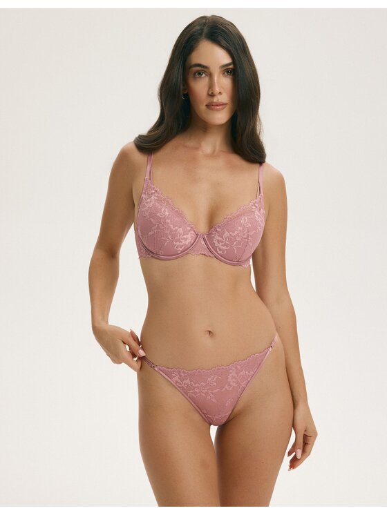 Esotiq Esotiq Biustonosz push-up 43532 Różowy