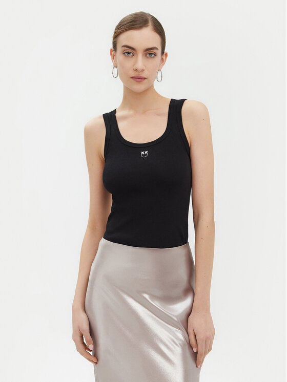 PINKO Top 100807 A2C1 Nero Regular Fit, taglia : XL