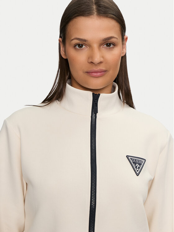 Guess Guess Majica dugih rukava Ann V3BQ12 KBCK2 Bež Regular Fit