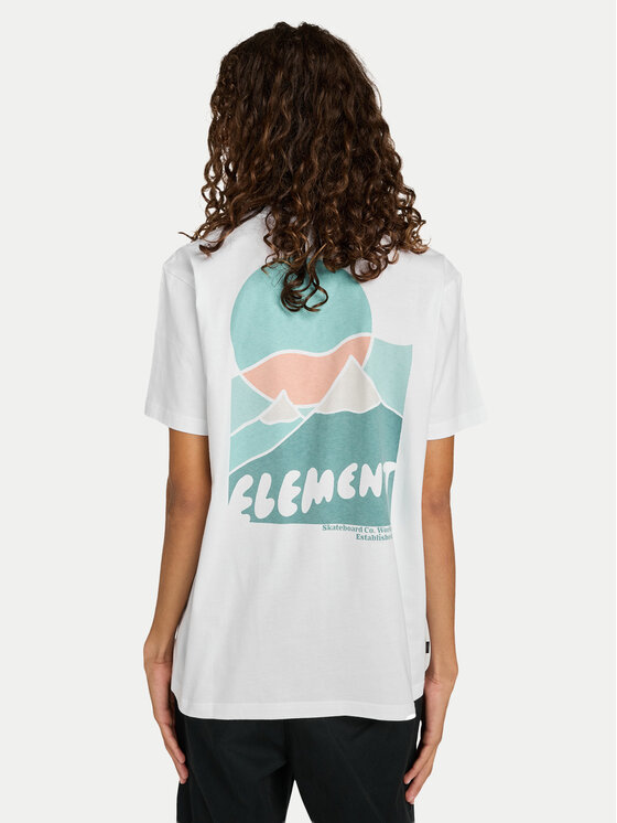 Element Element T-shirt Sunrise ELYZT00576 Bianco Regular Fit