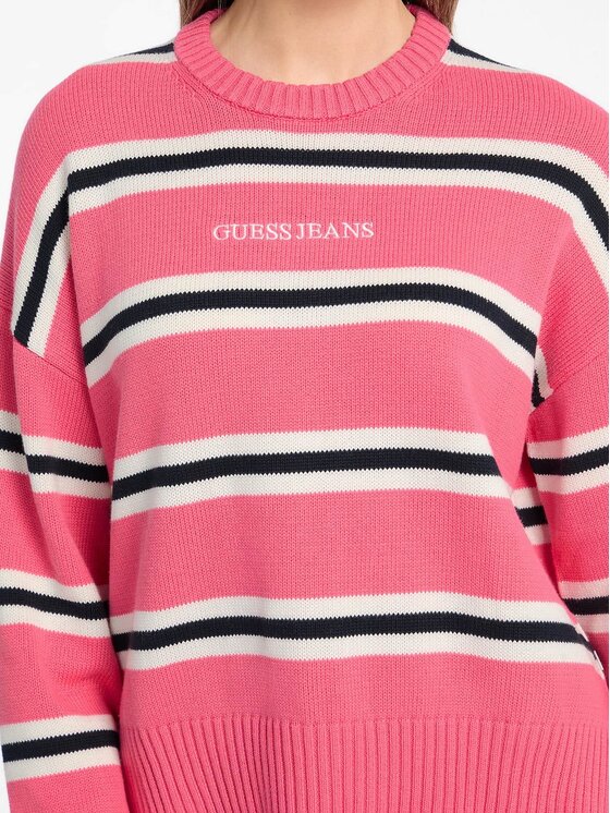 Guess Jeans Guess Jeans Sweter 169313 Różowy Classic Fit
