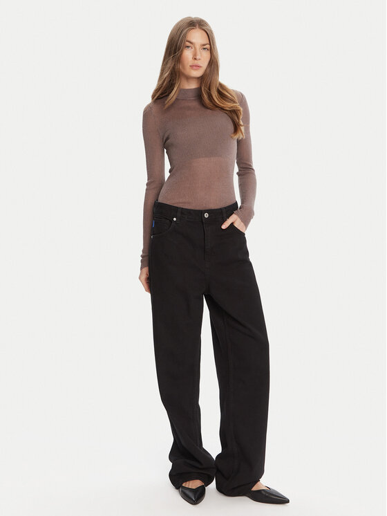 HUGO HUGO Džemper Slumy_B 50543045 Bež Slim Fit