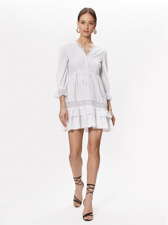 TWINSET TWINSET Ljetna haljina 231TT2151 Bijela Regular Fit