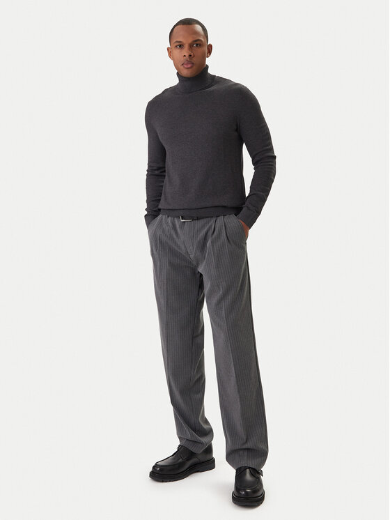 Jack & Jones Jack & Jones Rolák Emil Knit Roll 12157417 Šedá Regular Fit