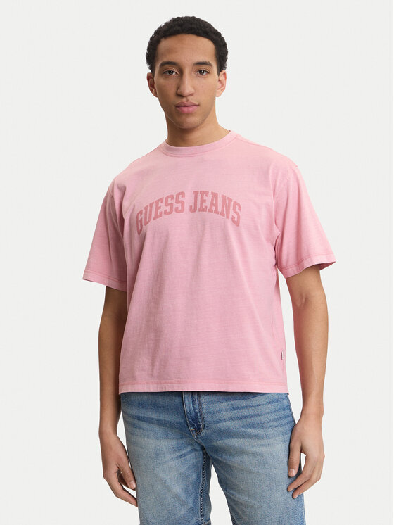 Guess Jeans Guess Jeans T-Shirt M6GIB6 K8FQ4 Růžová Regular Fit