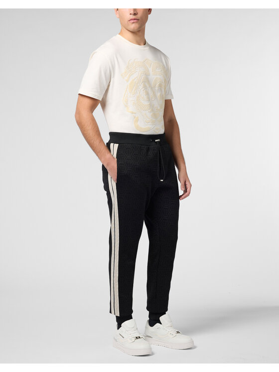 PHILIPP PLEIN PHILIPP PLEIN Spodnie dresowe 30025 Czarny Jogger Fit