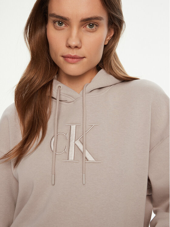 Calvin Klein Jeans Calvin Klein Jeans Mikina J20J224718 Šedá Relaxed Fit