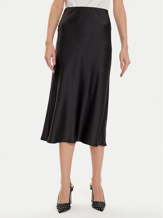 Imperial Midi sukňa GHI5IBA Čierna Regular Fit