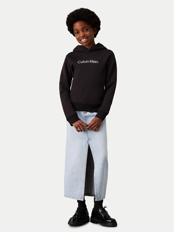 Calvin Klein Jeans Calvin Klein Jeans Mikina IU0IU00679 M Čierna Relaxed Fit