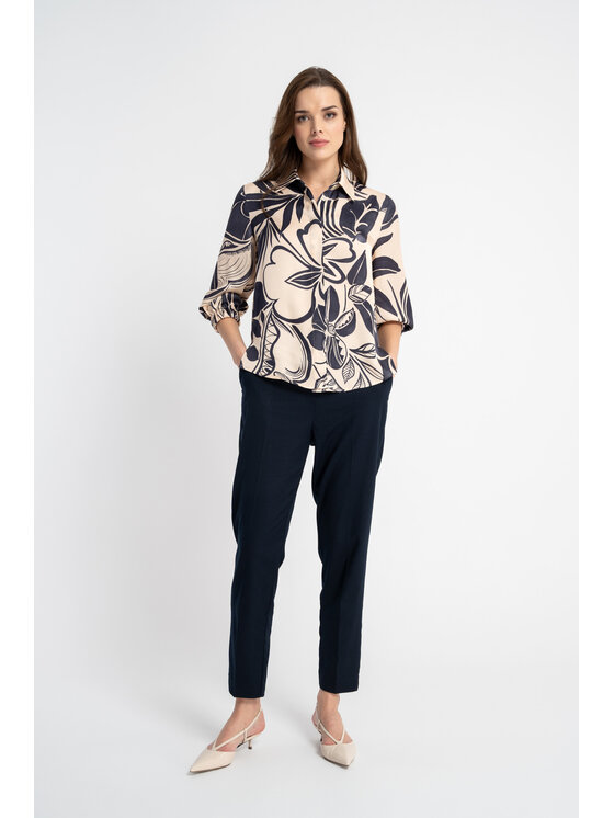 CLICK CLICK Πουκάμισο 10-6861 Μπεζ Regular Fit