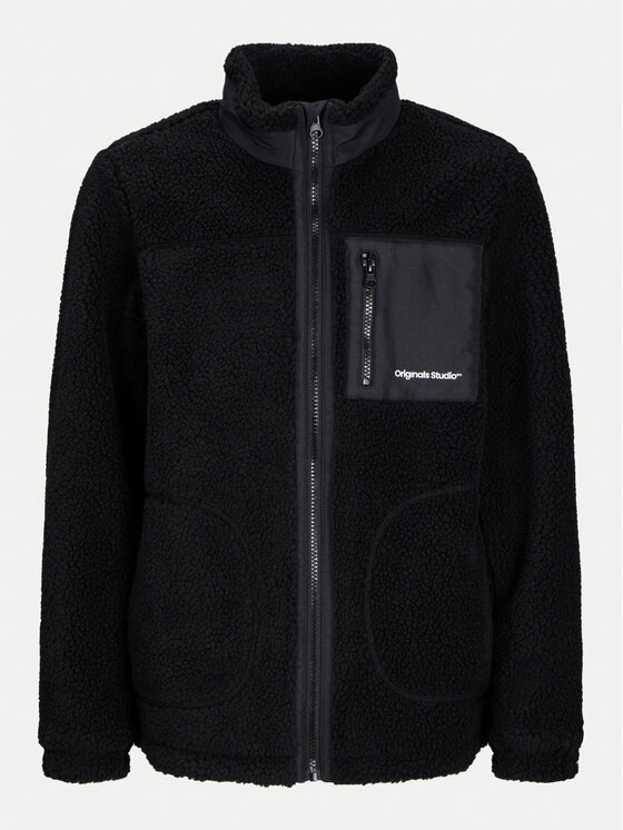 Jack & Jones Junior Jack & Jones Junior Bunda pro přechodné období Teddy 12261341 Černá Regular Fit