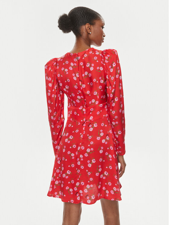 ROTATE ROTATE Coctailkleid 1121912946 Rot Regular Fit