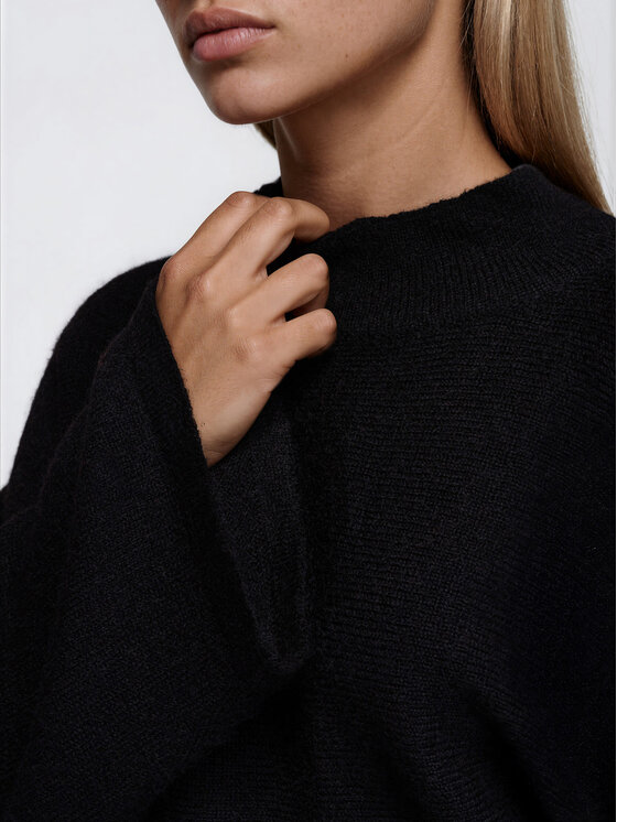 Ombre Ombre Svetr OW-SW-E0063 Hnědá Relaxed Fit