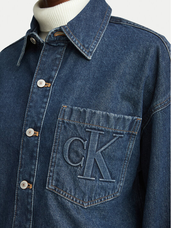 Calvin Klein Jeans Calvin Klein Jeans Traper jakna LV047H921G Tamnoplava Regular Fit