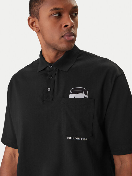 KARL LAGERFELD KARL LAGERFELD Poloshirt 745127 561225 Schwarz Regular Fit