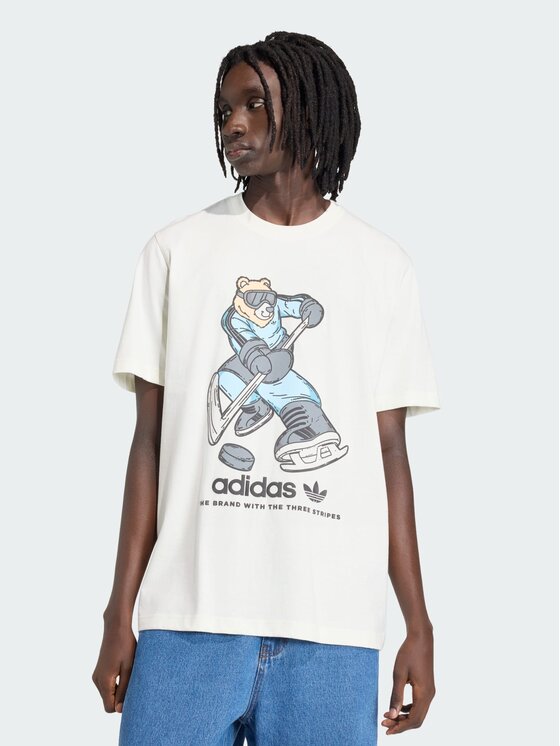 adidas adidas T-Shirt 163032 Biały Loose Fit