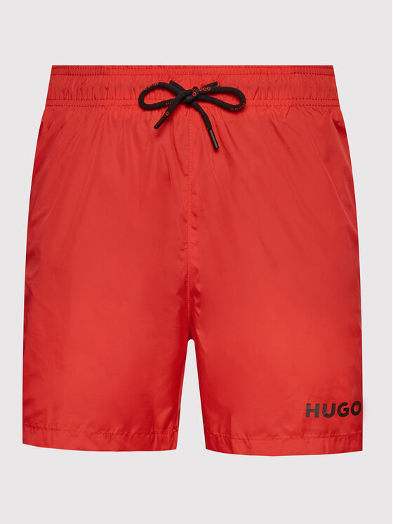 HUGO Hugo Szorty kąpielowe Haiti 50469312 Czerwony Regular Fit