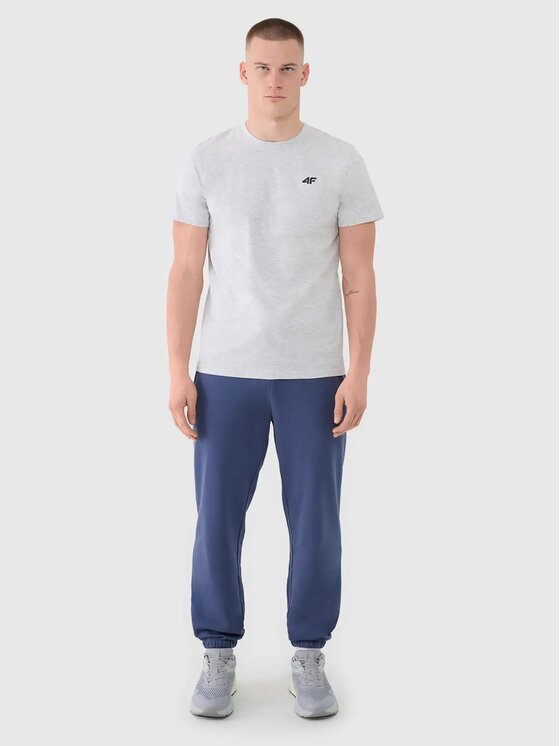 4F 4F Spodnie dresowe 4FWMM00TTROM1139 Niebieski Regular Fit