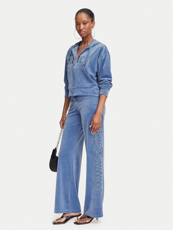 Juicy Couture Juicy Couture Spodnie dresowe Old Gothic JCWBJ226334 Niebieski Regular Fit