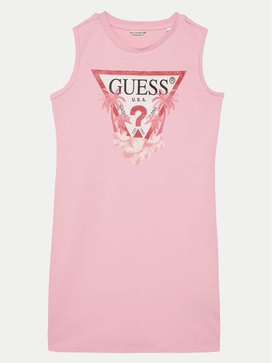 Guess Guess Každodenní šaty J4RK38KA6W4 Růžová Regular Fit
