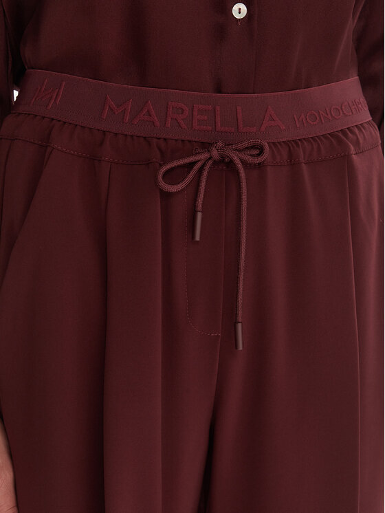 Marella Marella Stoffhose Vanto 2523136065 Dunkelrot Regular Fit