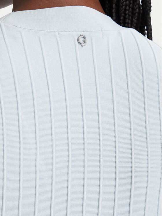 Guess Guess Rochie tricotată W6GK53 Z0658 Albastru celest Regular Fit