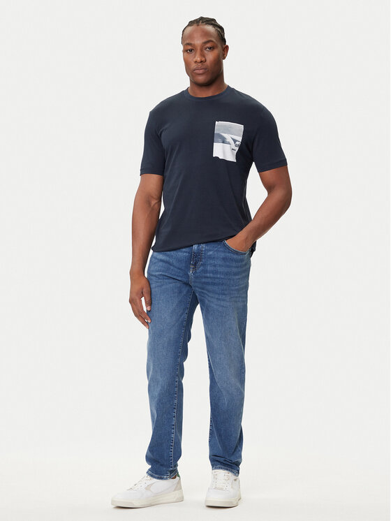 BOSS BOSS Тишърт Te_Container 50546920 Тъмносин Regular Fit
