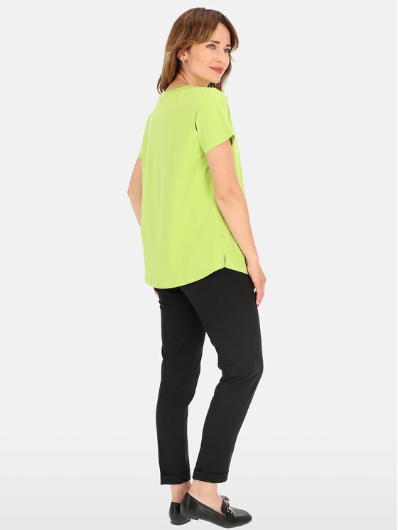 Perso Perso T-Shirt TCE245281F Zelená Regular Fit