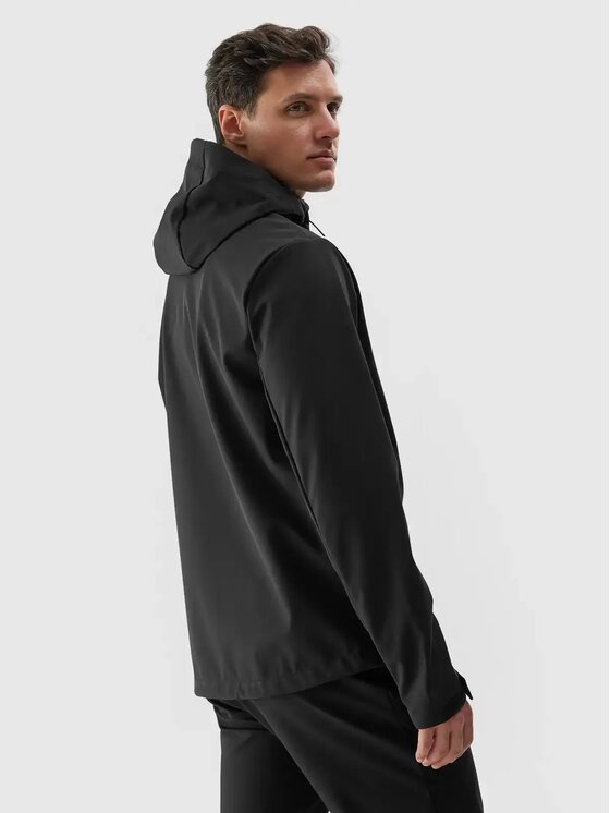 4F 4F Giacca softshell 4FWAW24TSOFM283-20S Nero Regular Fit