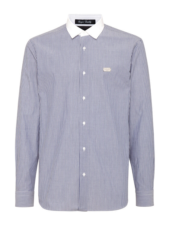 PHILIPP PLEIN PHILIPP PLEIN Camicia 8973 Celeste Fitted Fit