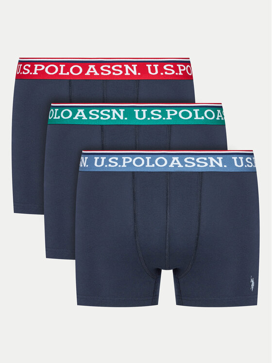 U.S. Polo Assn. U.S. Polo Assn. Set od 3 para bokserica MUP4078 Tamnoplava