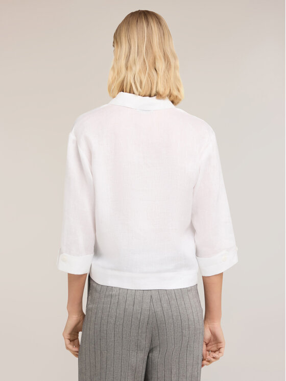 Motivi Motivi Camicia 5020W000521N011 Bianco Boxy Fit