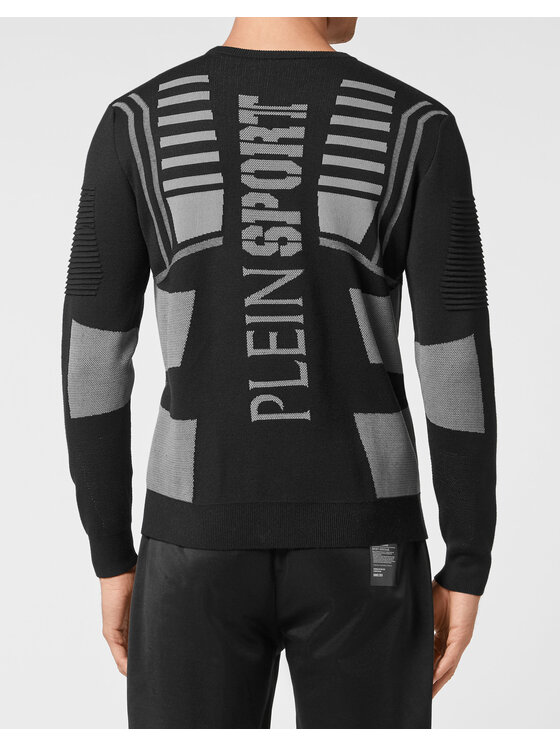 Plein Sport Plein Sport Longsleeve 1969 Czarny Regular Fit