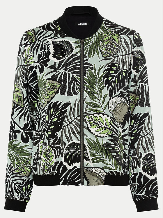 Olsen Olsen Majica dugih rukava 15001422 Zelena Regular Fit